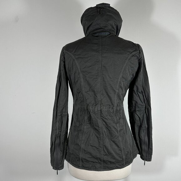 Kuhl Women's Sz XS Projekt Jacket Full Zip Hooded Dynawax Water Resistant Gray - Picture 3 of 14